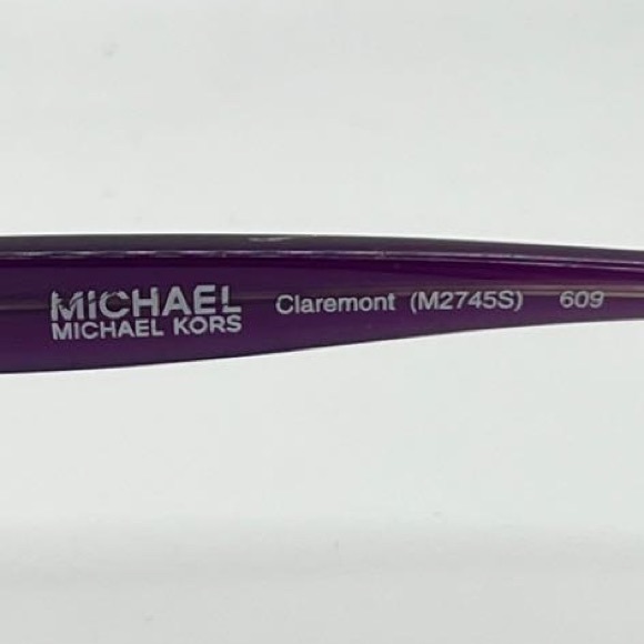 Michael Kors M27455 Brown Purple Oval Sunglasses Frames - Picture 6 of 7